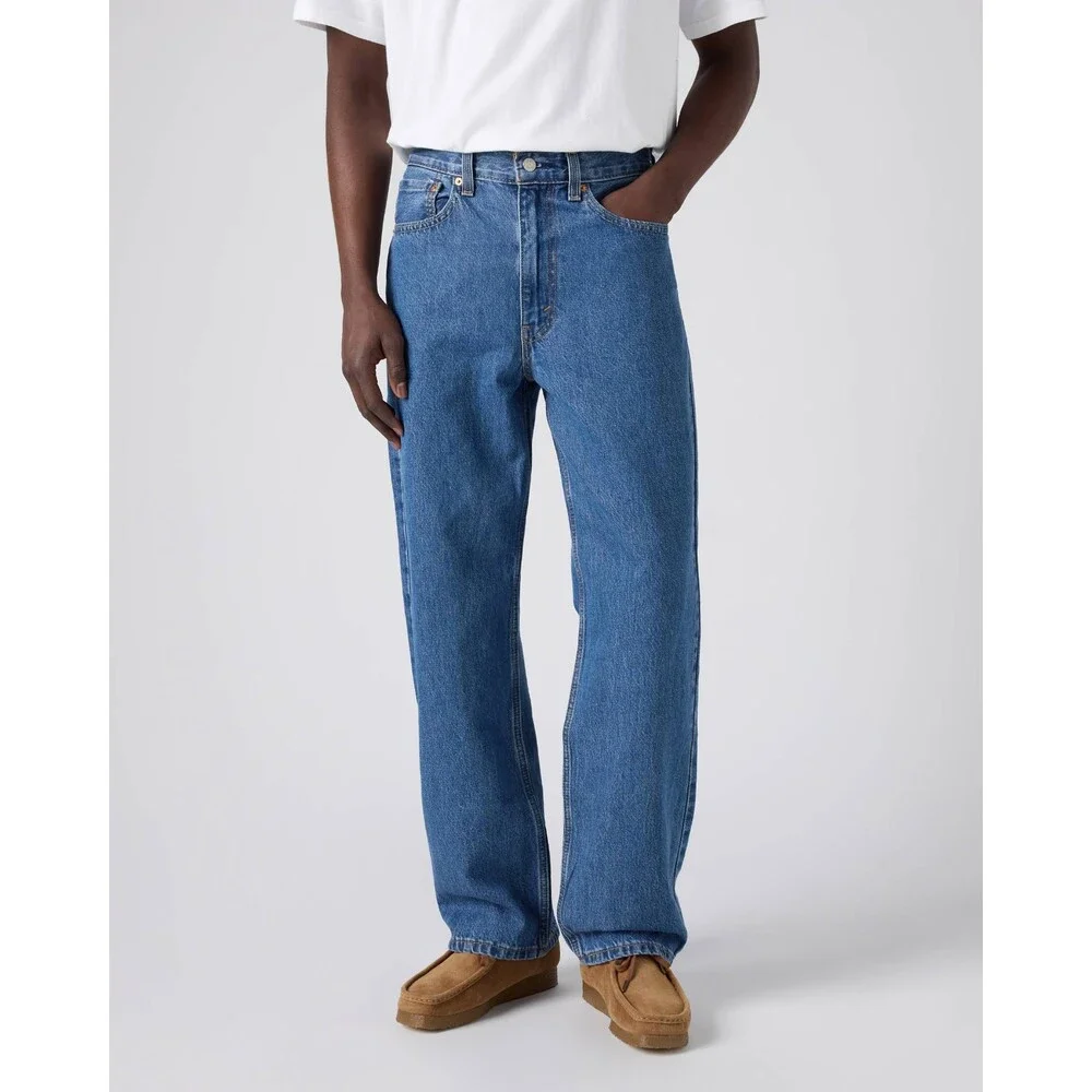 Levi's 565 Jeans Men's 40X30 Blue Cotton Denim Medium Wash Loose Fit JAX1859